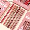 12-Piece Lip Liner Set Velvet Matte Matte Waterproof and Sweat-Proof Non-Fading Lipstick Autumn and Winter Whitening Complexion Long-Lasting Lip Liner