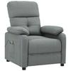 Vidaxl Armchair With Massage, Dark Gray, Fabric