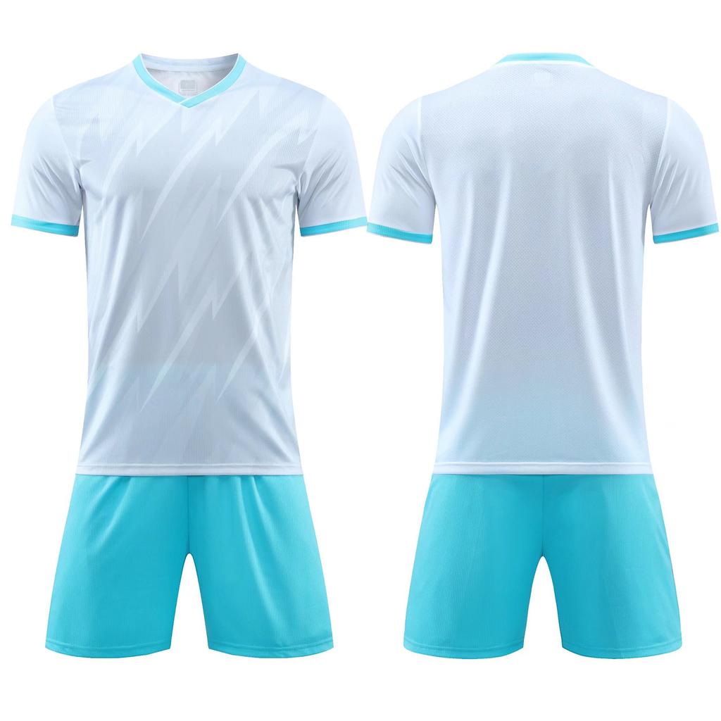 Wholesale New Football Jersey Suit Men's and Women's Short-sleeved Training Jersey Custom Student Game Breathable Quick-drying Football Jersey