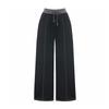 SELLY'S Stitch Contrast Elastic Waist Pants_I6C-Cpt003