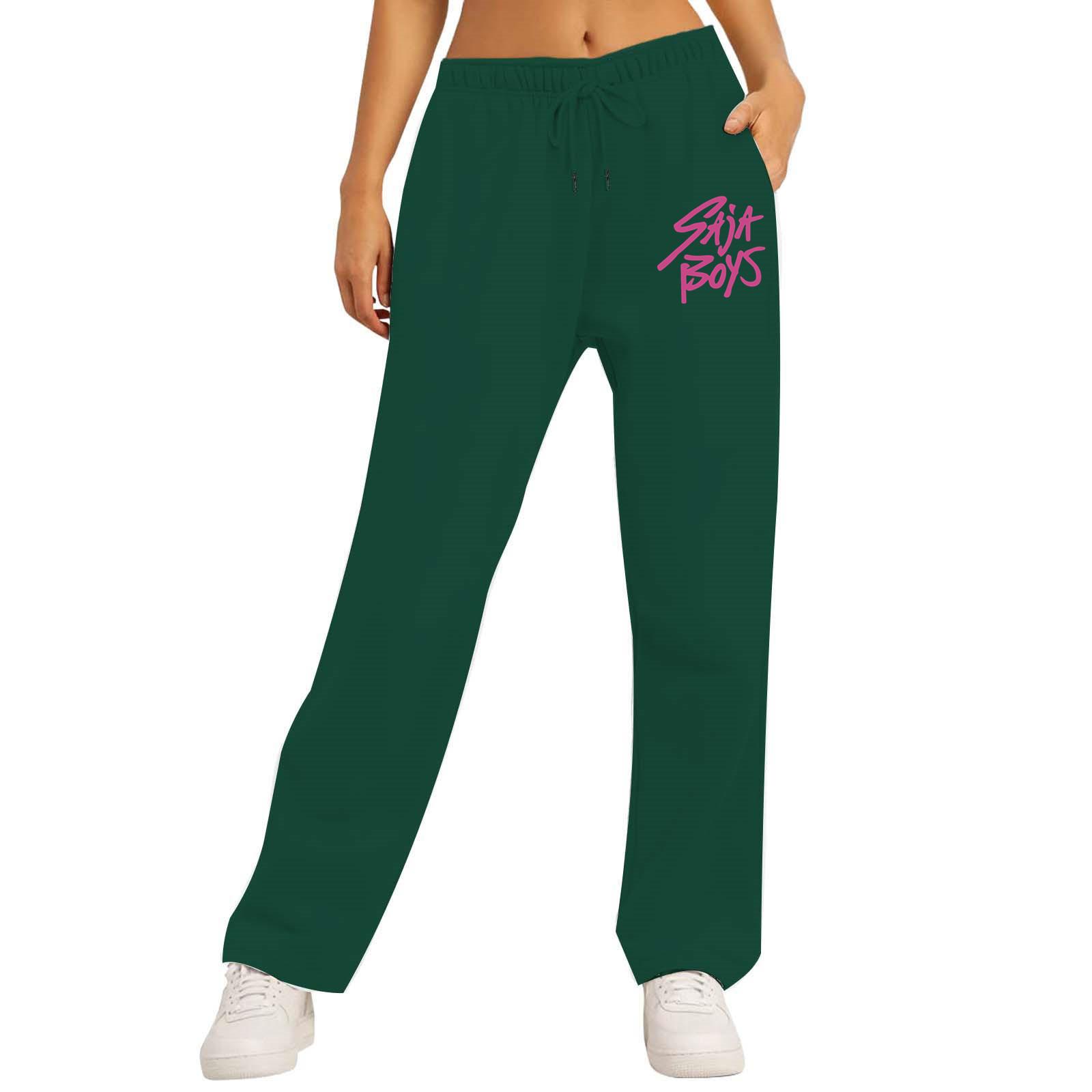 

Women s Winter Soild Colored Pants, Full Length Pants, Sports Pants, Home Pants M