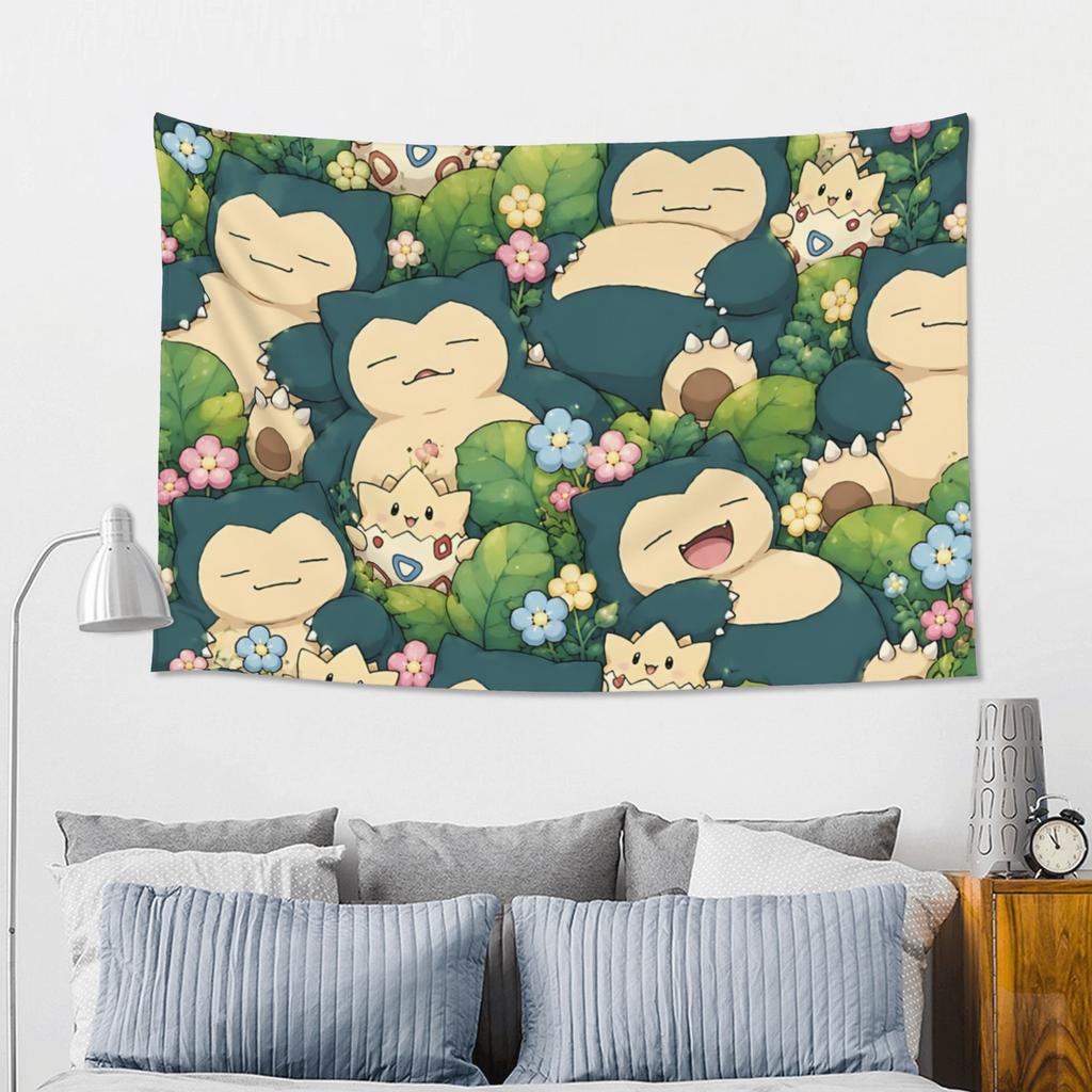Cartoon Pokemons Anime Theme Cutecore Tapestry Wall Hanging Blanket Tapestry Home Decor Items Wall Decorations