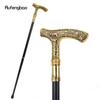 Gold Luxury Bear Handle Walking Cane Fashion Decorative Walking Stick Gentleman Elegant Cosplay Cane Knob Crosier 90cm