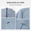 MONTAGUT Men's Cotton Linen Blend Business Casual Blazer