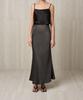Rie Satin Maxi Skirt Sepia