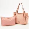 Tote dot jacquard tote with pink beige [Isaac] bag, pouch, (54)