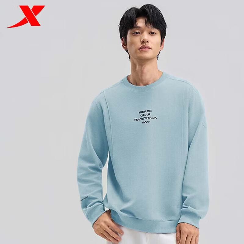 XTEP Men s Round Neck Pullover Sweatshirt L