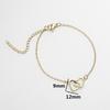 Stainless Steel Mini Heart Bracelet: Versatile Korean-Inspired Women's Fashion