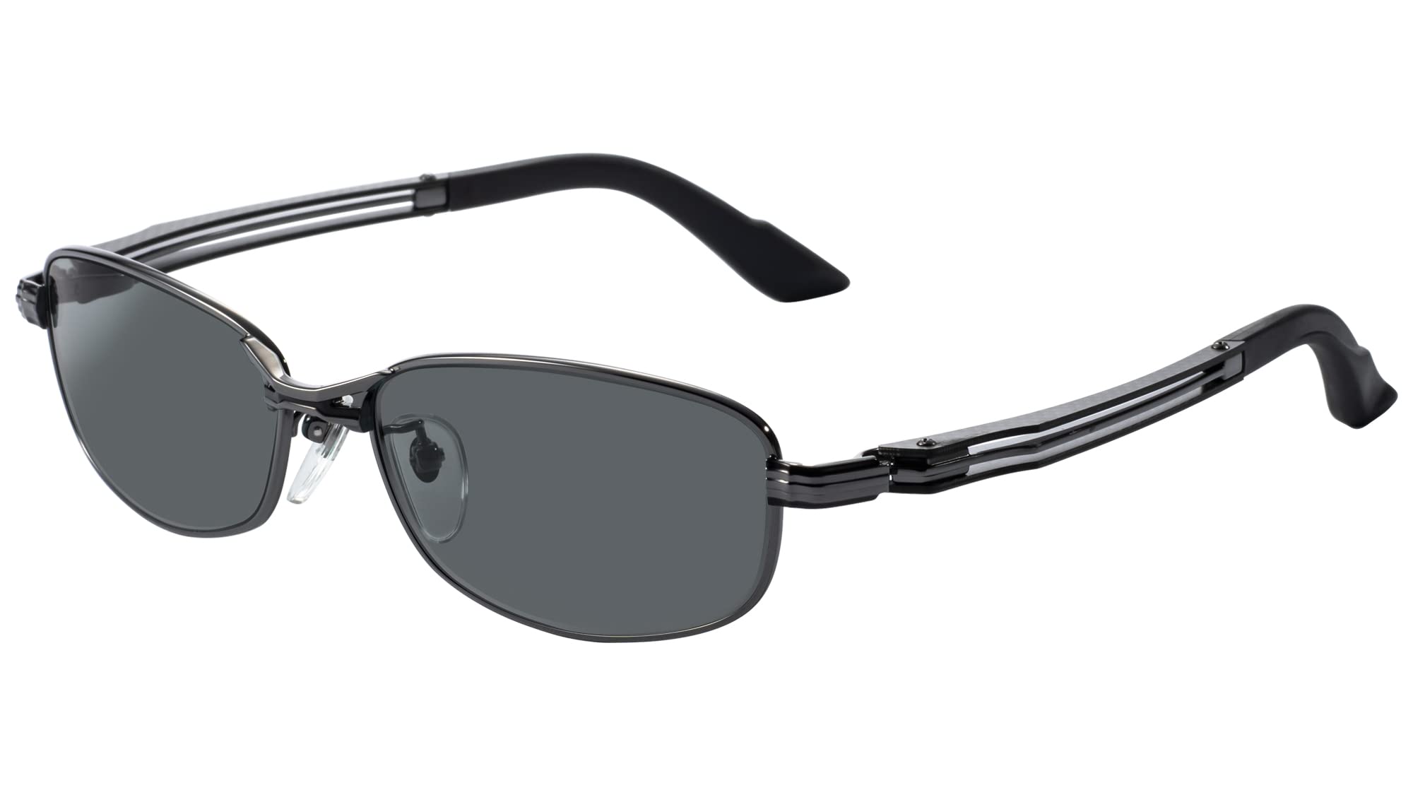 

Zeque Gunmetal Trueview Focus Polarized Sunglasses Feiz 57 F-2005