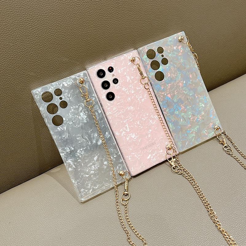 Luksusowa perłowa bransoletka na nadgarstek Chian etui do Samsung Z flip 3 Z krotnie 4 S23 S22 S21 Ultra S20 Fe S10 S9 S8 A14 A34 A54 A13 A23 A33 A53 A12 A22 A32 A52
