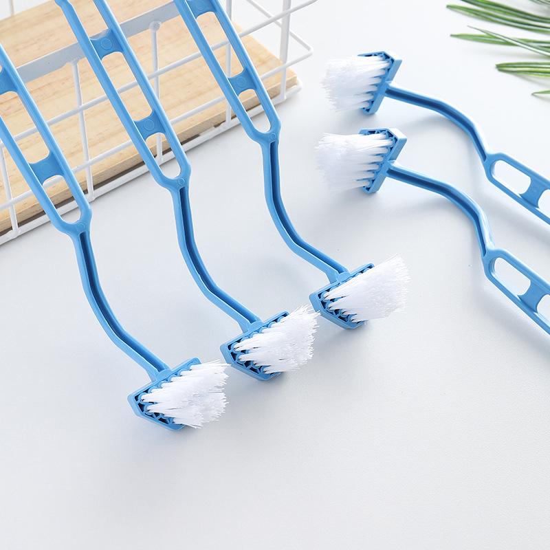 S-shaped Curved Toilet and Kitchen Brush with Soft Bristles for Hard-to-Reach Areas