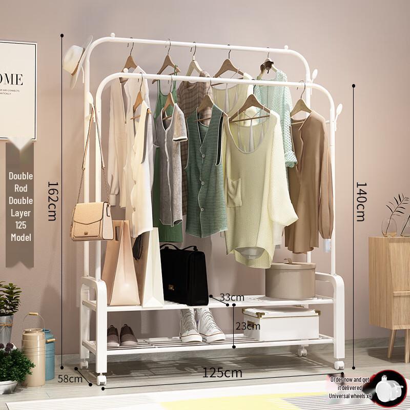 Miling Foldable Single Pole Clothes Rack