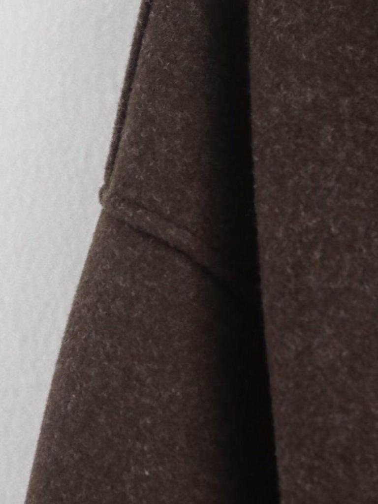 European & American Women's Retro Solid Color Lapel Short Jacket - Brown.