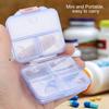7 Grids Design Pill Box Organizer Subpackage Compartments Compact Medicine Tablet Box Durable Sealing Cover Portable Pill Box