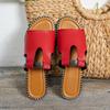 2025 Summer Hot Sale Women's Open Toe Slippers Bordered Mixed Colors Flat with Sandals Plus Size Outdoor Daily Beach Slippers