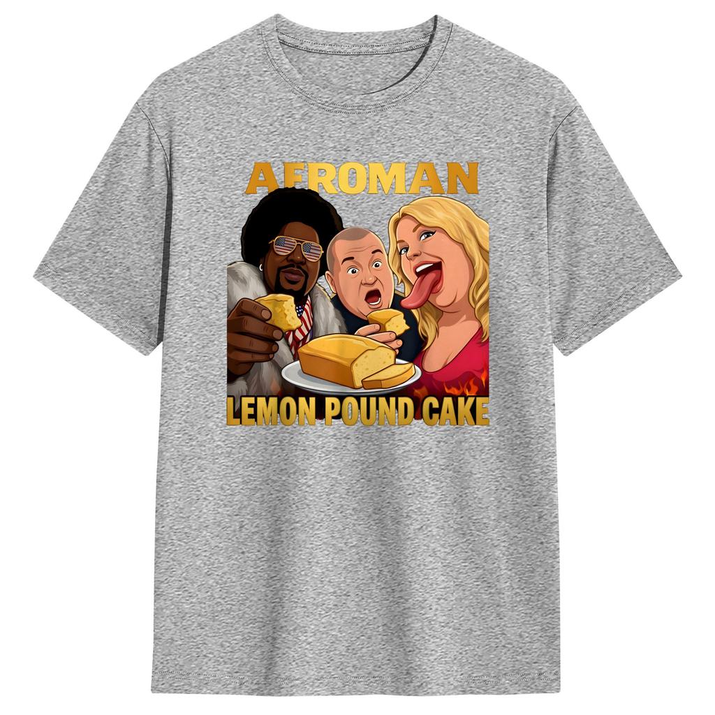 Afroman Giustizia per la Torta al Limone T-shirt in Cotone Hip Hop T-shirt per Uomo Estate Y2K Stampa Classica T-shirt a Maniche Corte