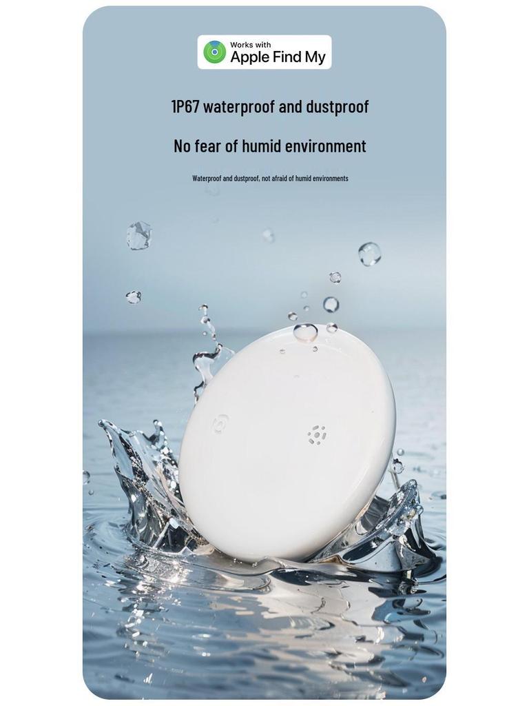 Round Bluetooth GPS Tracker for Keys, Wallets, Children, and Elderly - Anti-loss Device & Remote Finder