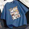 Letnie T-shirty Damskie z Krótkim Rękawem Nowe z Nadrukiem 3D Nowe Streetowe Topy Gorąca Wyprzedaż Letnie Damskie Koszulki Zestaw dla Pary