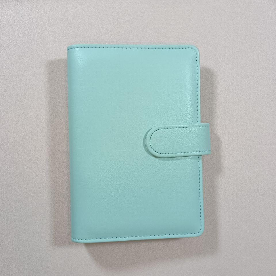 A4 A5 A6 Budget Binder File Holder Loose Leaf PU Leather Notebook Budget Binder with Prong Rings for Students Journal Business