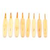 8pcs Aluminium Oxide Crochet Hook Golden Crochet Needles Set for Sweater Knitting