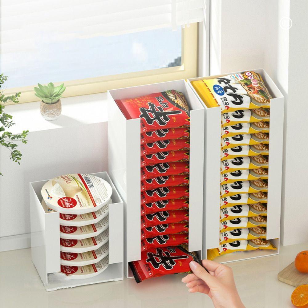 Plastic Instant Noodle Storage Box Sorting Underwear Storage Box Korea Ramen Storage Box  Home