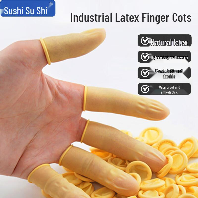 Disposable Industrial Latex Finger Cots M