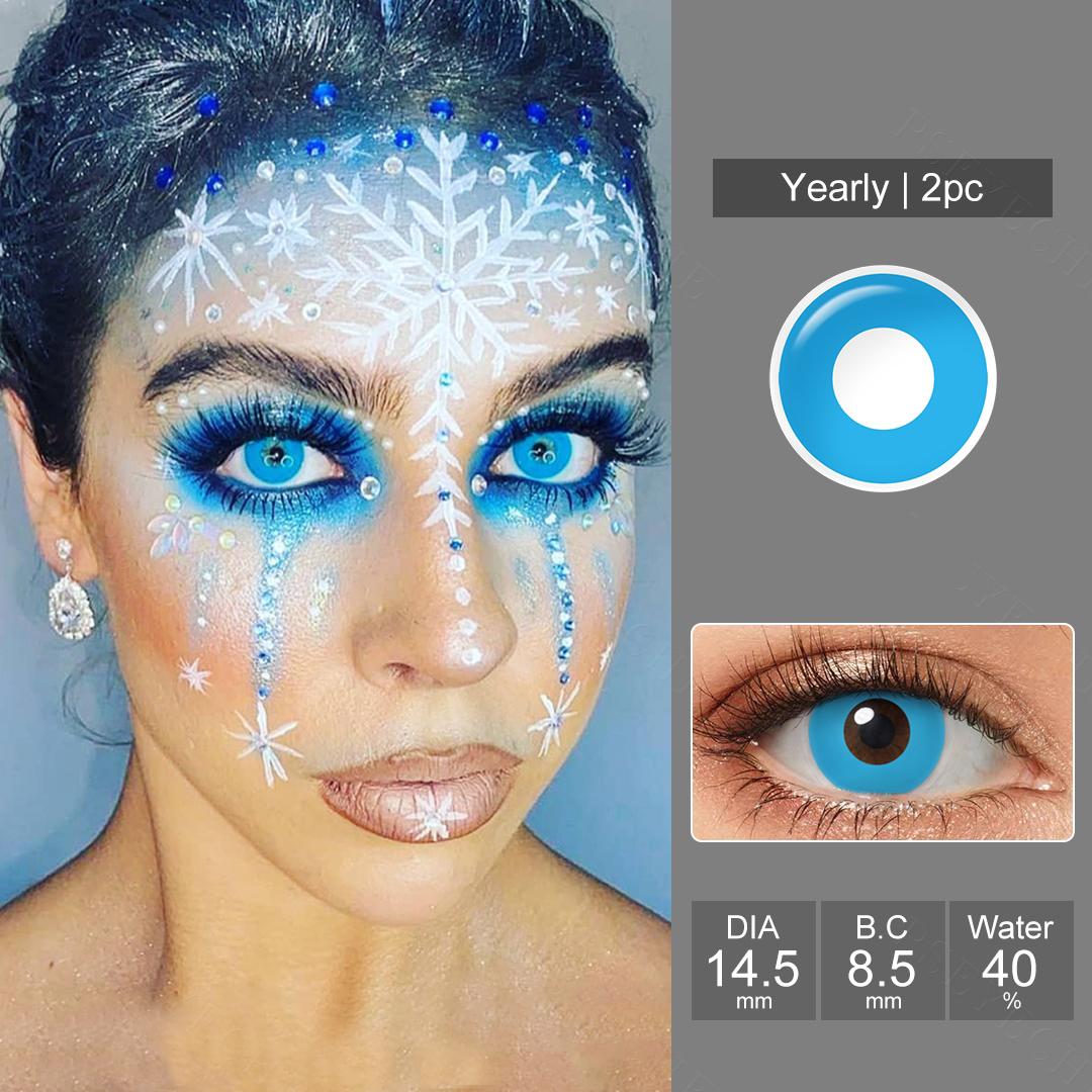 

Контактные линзы для Хэллоуина, черные контактные линзы для косплея Мэнсона, контактные линзы для глаз, 1 пара сумасшедших линз для аксессуаров в стиле аниме синий