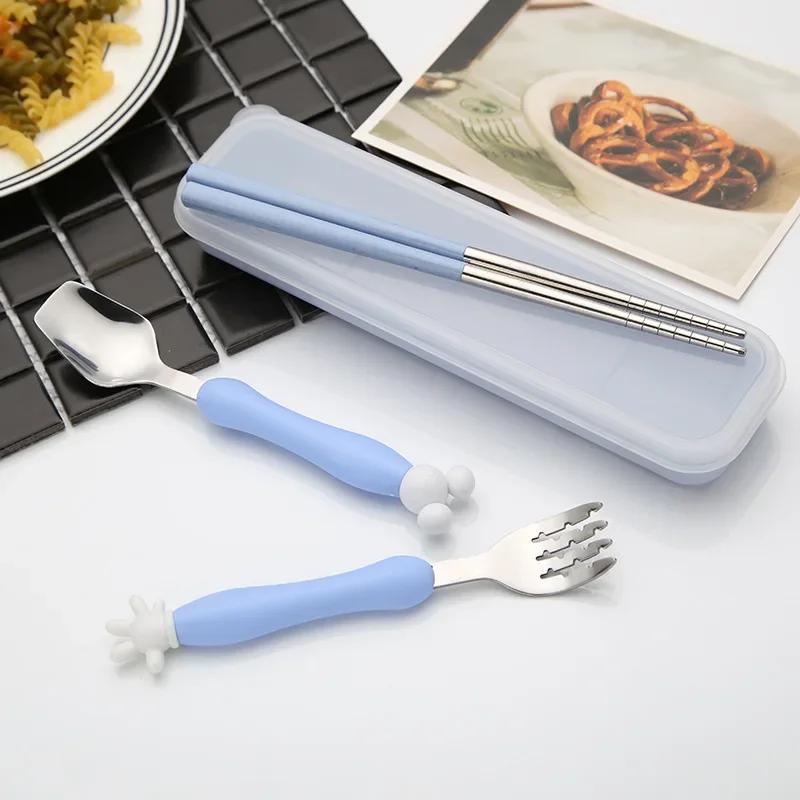 3PCS Western Stainless Steel Dinner Tableware Set New Cutlery Knife Fork Spoon Dinnerware Set With Box Household Dinner Tools