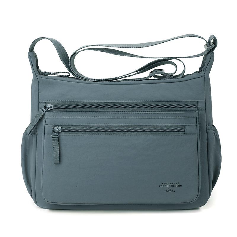 Nylonowa torba crossbody z wieloma kieszeniami na zamek błyskawiczny Regulowany pasek dla mężczyzn i kobiet