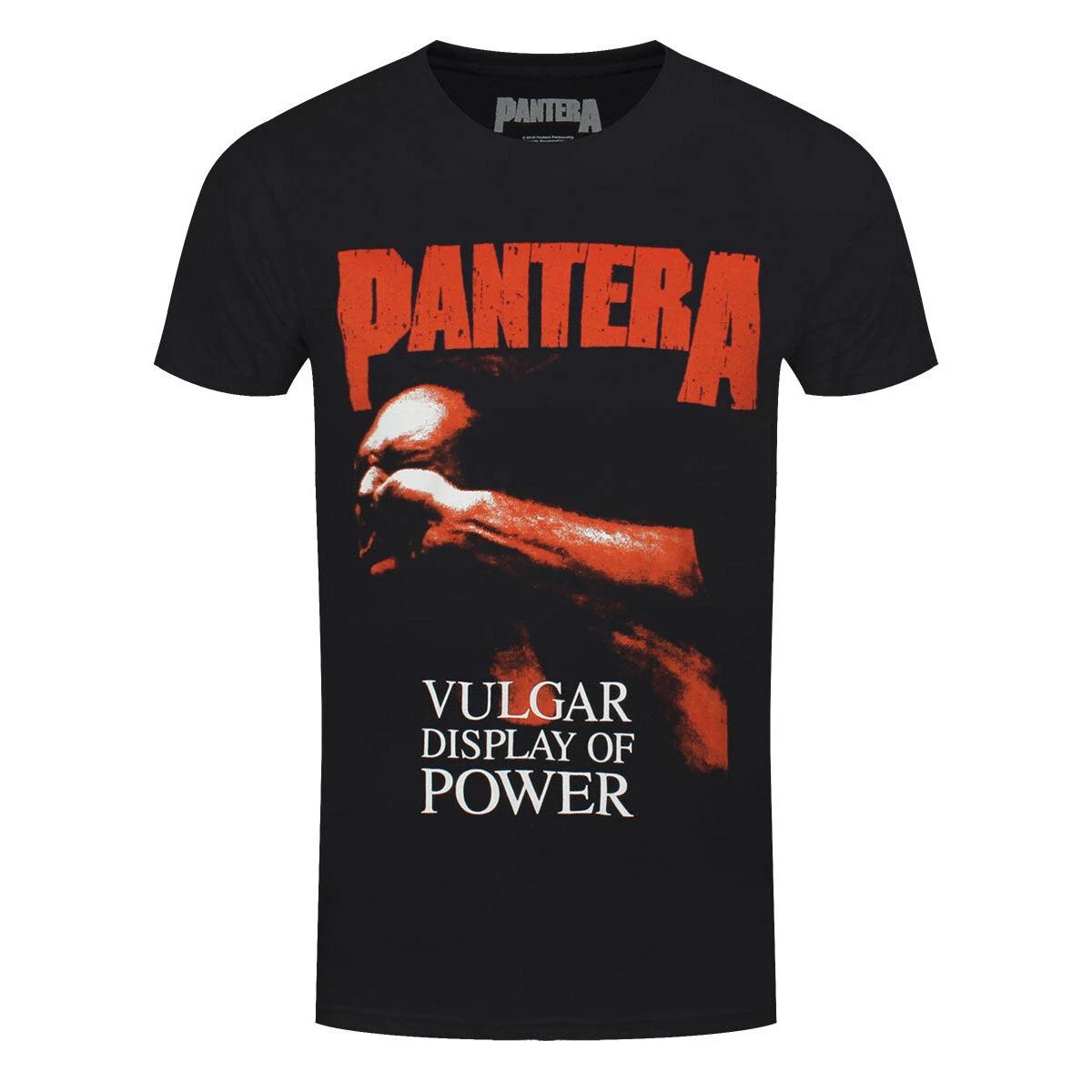 Pantera T-Shirt Red Vulgar Rock Band Official Black New 2XL