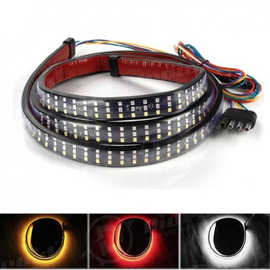 60-Zoll LED-Lichtleiste für die Heckklappe, Brems- und Rückfahrstreifen für Chevrolet Silverado 1500