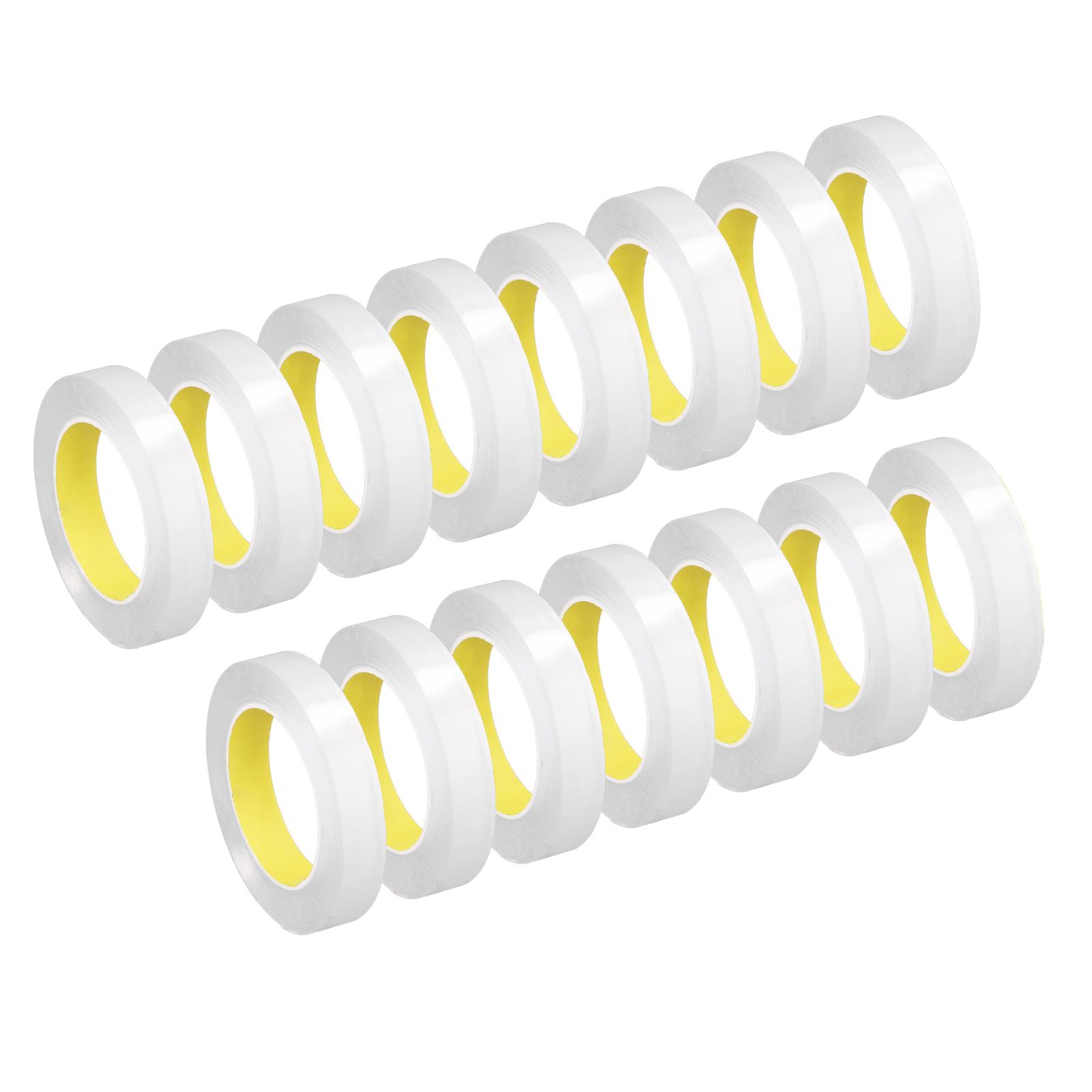 

15 Rolls Double Sided Mounting Tape 0.1mm Thick 20mm Wide 5m Long Clear Heavy Duty Installation