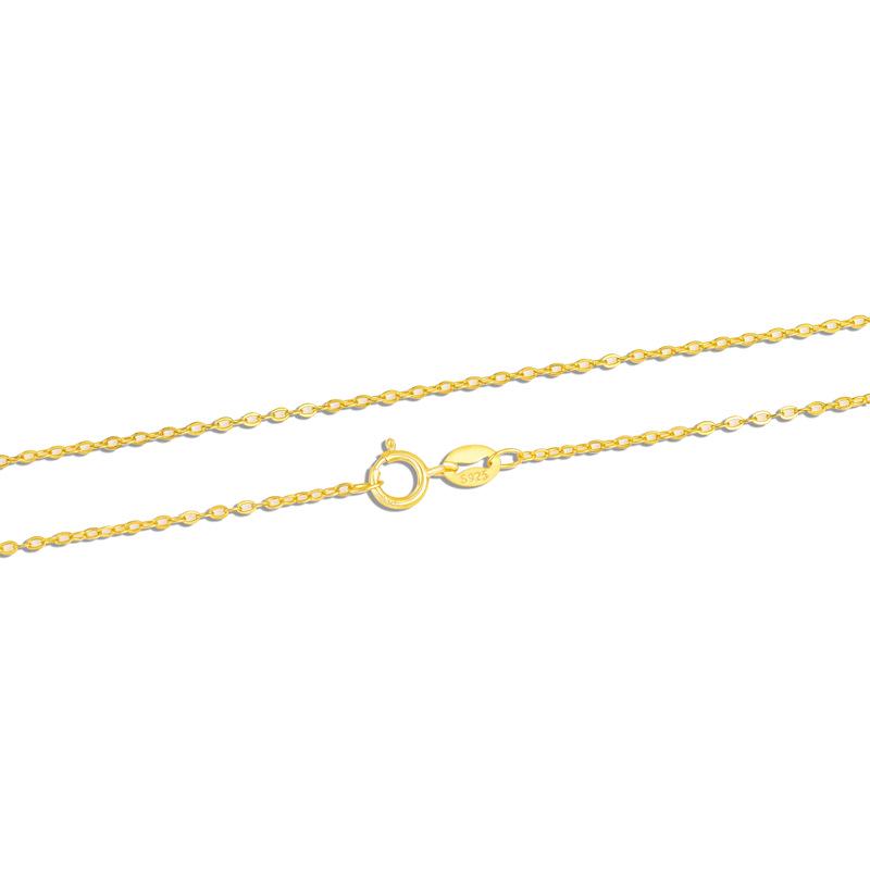 Genuine S925 Sterling Silver Necklace with Cross, O-ring, Chopin, Box, and Plain Clavicle Chains.