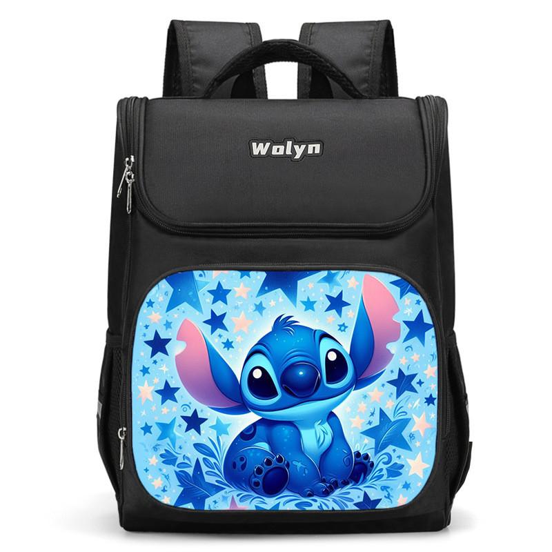 

Ultra Lightweight Stitch Cartoon Anime School Backpack For Boys Durable Oxford Fabric Style K,Small