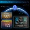 The Multi-functional Electronic Weather Station Features an Intelligent Color Screen Clock for Temperature and Humidity
