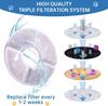 Cat Water Fountain Filters for Parner 2.4L Water Dispenser 4/8/12Pc Triple Action Replacement Pet Filter Cartridges for Dogs Cat