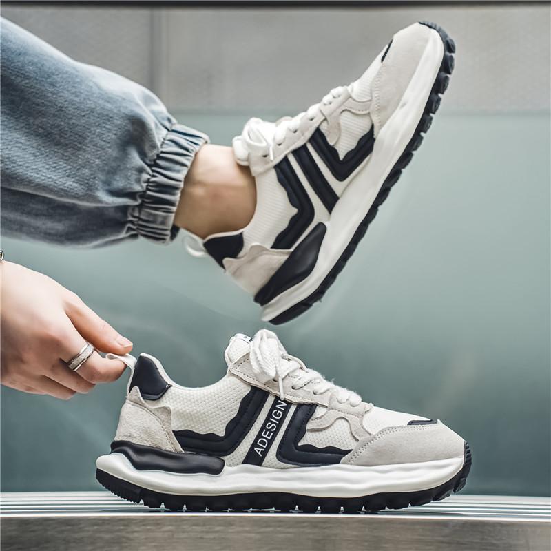 Мужская противоскользящая износостойкая модная повседневная и спортивная обувь с сеткой — фото 17