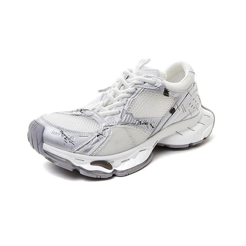 Autumn and Winter New Women's Shoes Platform Heightening Mesh Trendy Shoes Sports Shoes