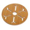 Wooden Cartoon Non-Slip Insulation Mat - Cute Coaster for Pots, Bowls, & Tea