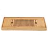 1Pc Bamboo   T Serving Tray Chinese Gongfu T Plate for   Table 38*15cm