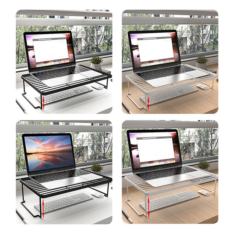 Foldable Laptop Stand Desktop Pc Computer Monitor Riser Reducing Neck Strain Storage Cooling Notebook Stand For Macbook Air Pro