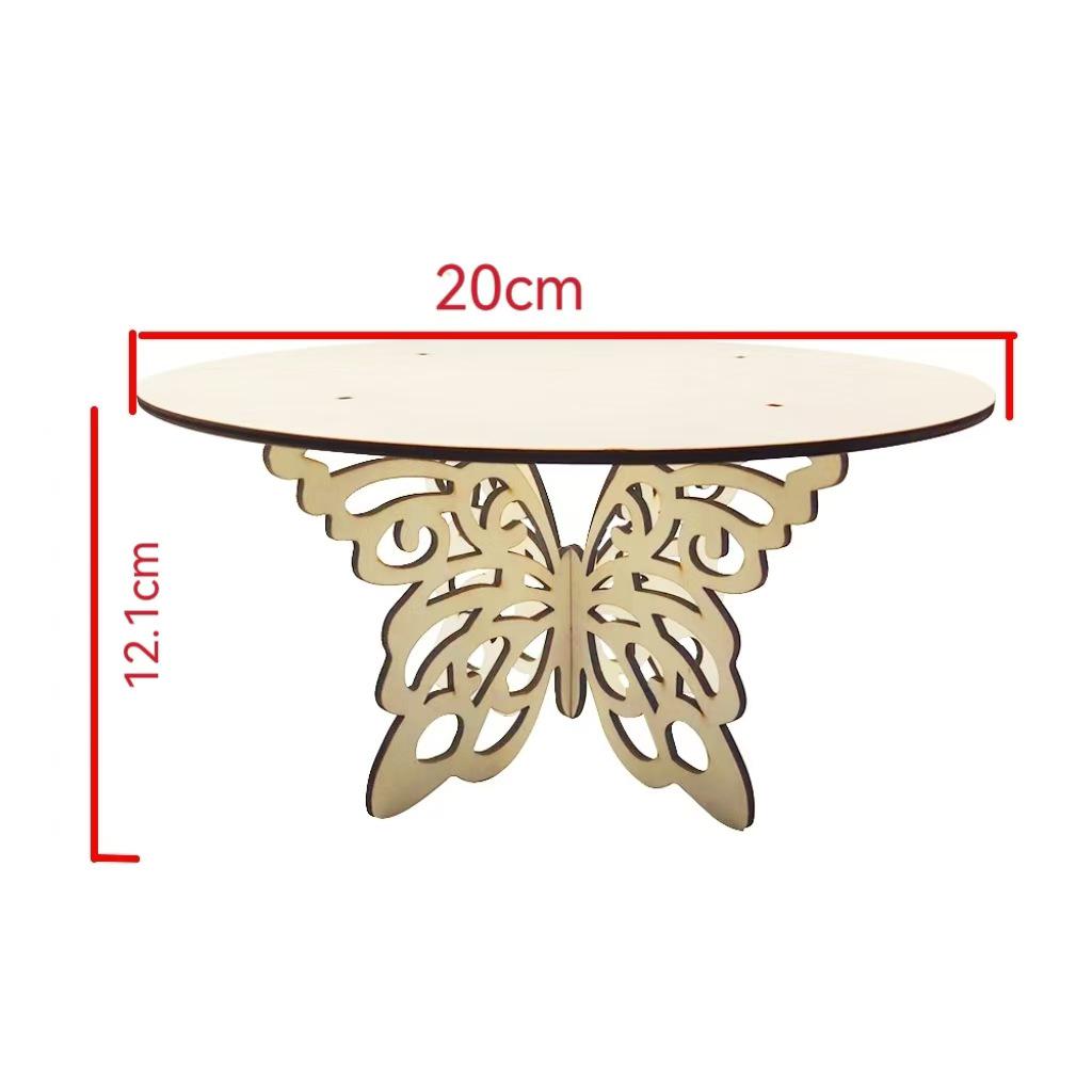 In-Stock Wooden Butterfly Cake & Dessert Stand for Weddings, Birthdays, and Parties