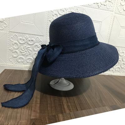 Straw Hat Women's Summer Sun Protection Big Brim Outdoor Sun Hat Shade Beach Hat Children's Seaside Top Hat Tide Big Brim