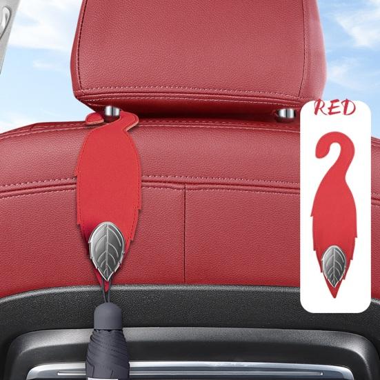 Car Seat Back Hook Leaf-Shaped Design Strong Load-bearing Simple Installation Automotive Seat Back