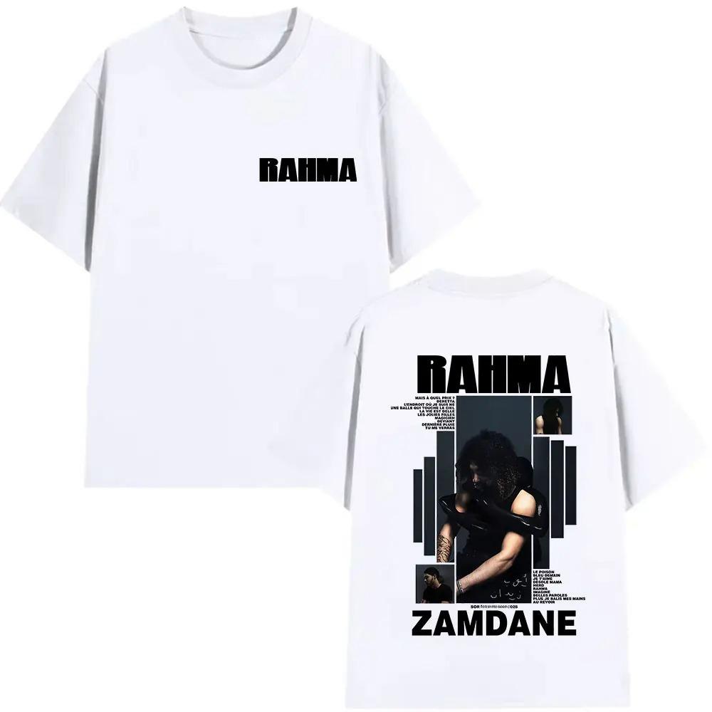 Unisex's Women Pop Music Hip Hop Short Sleeve T-shirts Rapper RAHMA Zamdane Album 2026 Graphic T Shirt Fans Loose Clothing NT-shirt