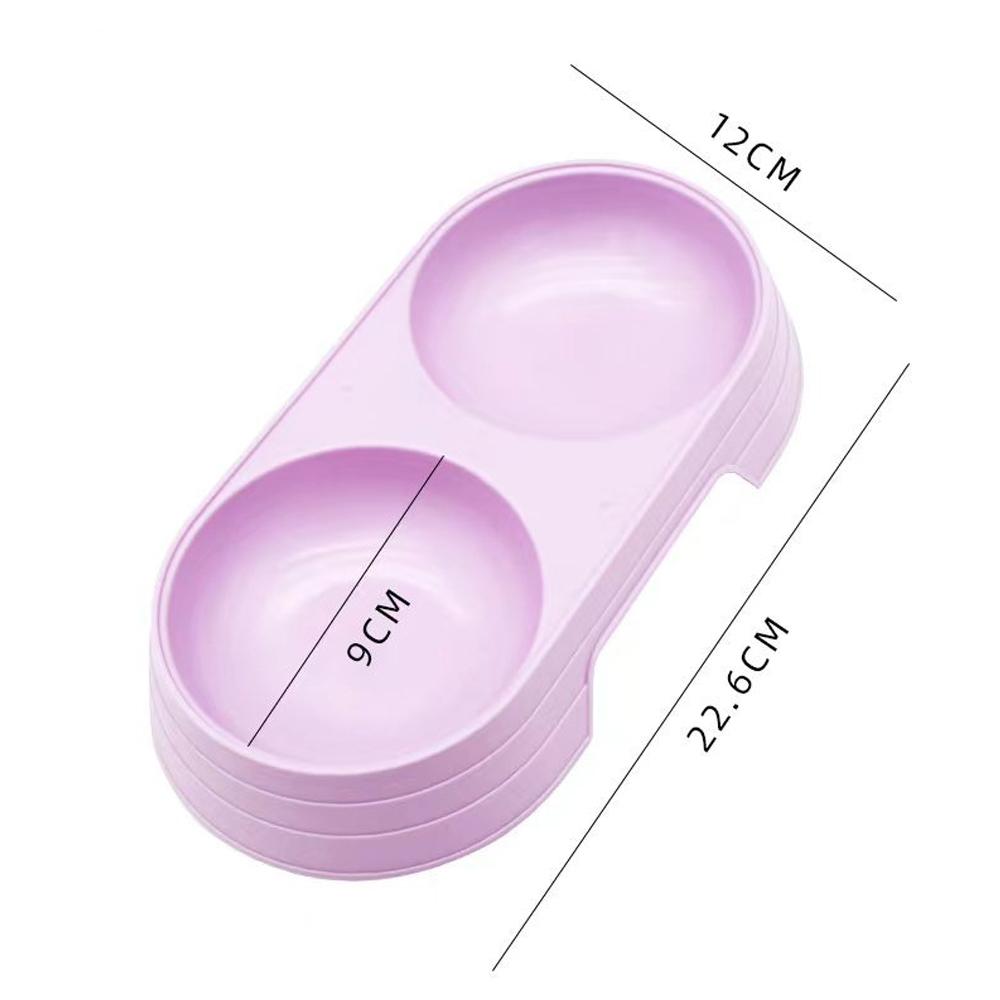 Double Pet Bowls Dog Food Water Feeder Dual-use Pet Drinking Dish Feeder Cat Puppy Feeding Supplies Small Dog Accessories
