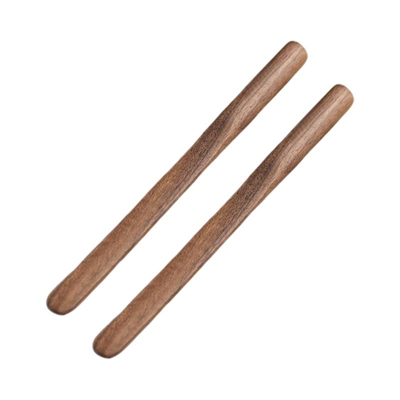 

Black Walnut Wood Coffee Stirrer Stir Stick Round Head Long Handle Stirring Spoon Multipurpose Kitchen Utensils 1