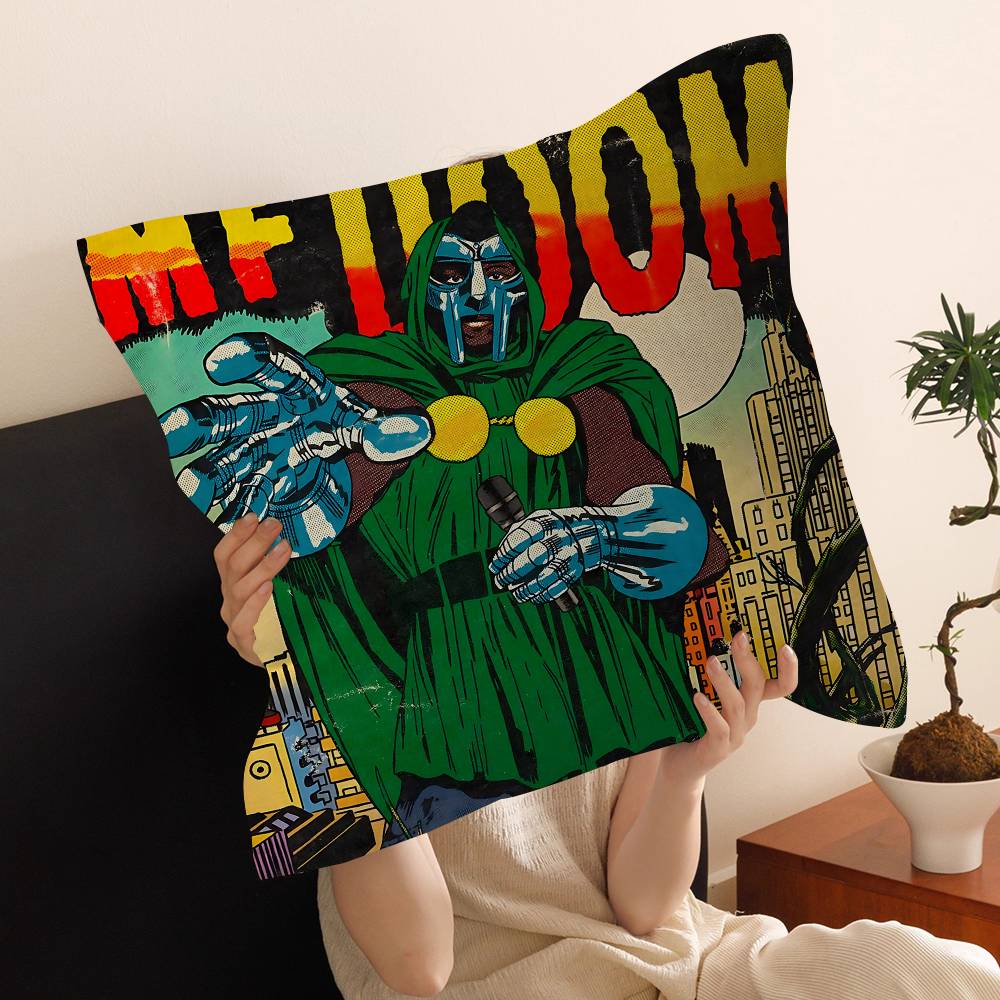 M-MF Doom Kissenbezug Kissenhülle Dekokissenbezug Bedruckter Kissenbezug für Sofa