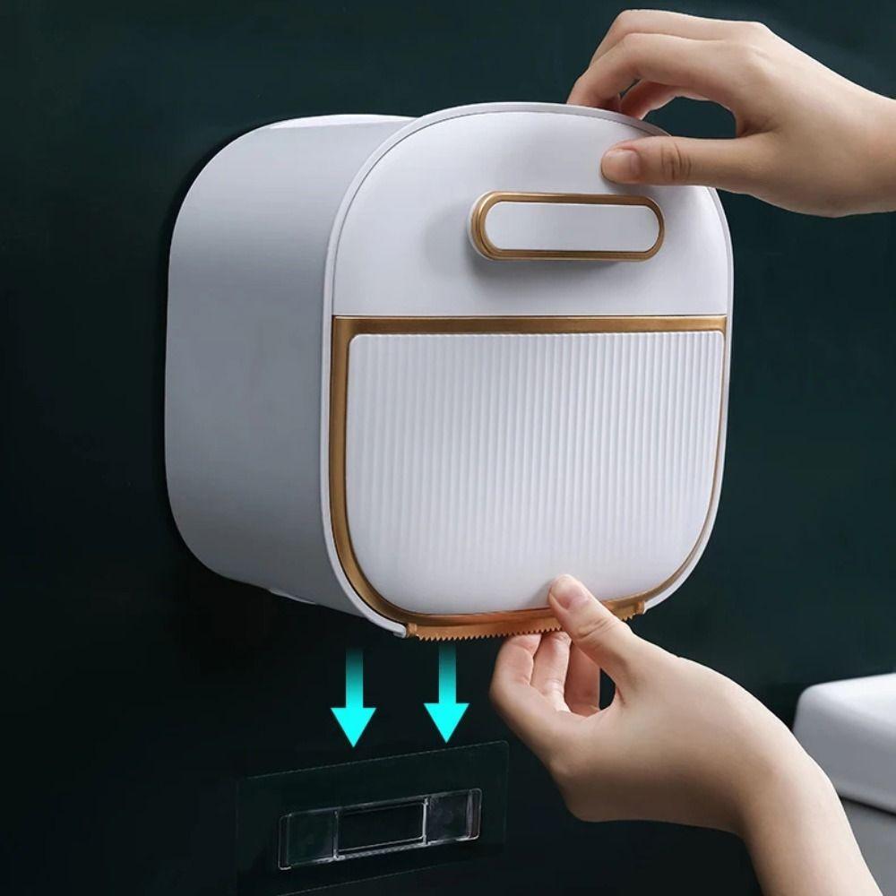 Convenient Installation Paper Towel Holder Waterproof Hanging Tissue Storage Rack  Hotel