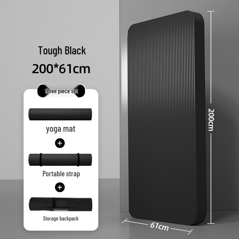 Men's Non-slip Thick Yoga Mat for Fitness and Exercise